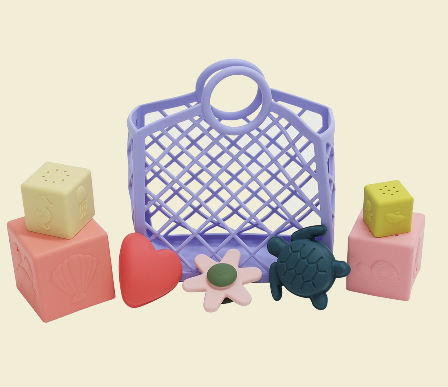 Silicone Caddie and Toy Bundle