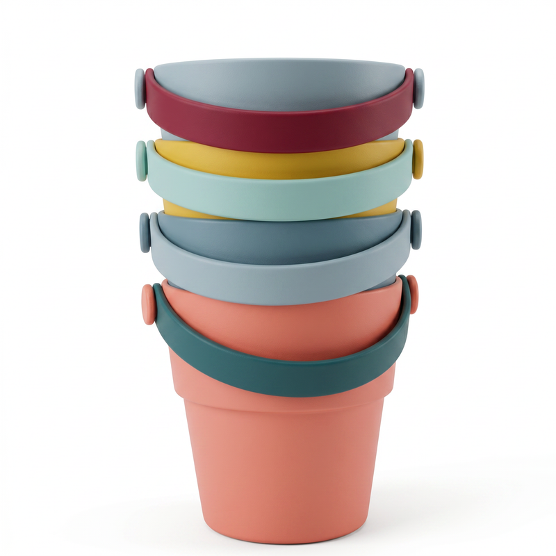 Small Play Buckets — Set of 4