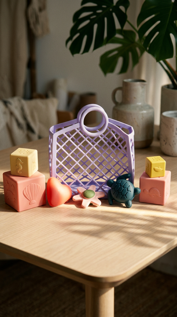 Caddie and Toy Bundle laid out on table